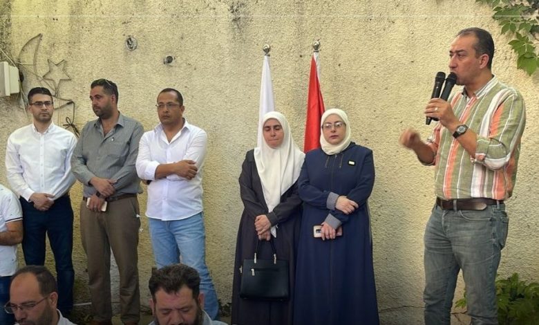 وقفة احتجاجية بنابلس استنكارًا لاختطاف أجهزة السلطة للمهندس يزن جبر