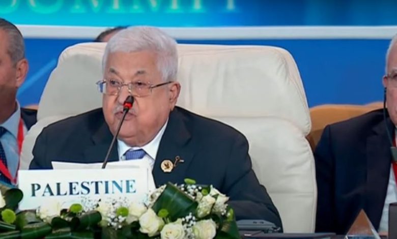 عباس أمام قمة غزة الاستثنائية: نريد المال بأسرع وقت