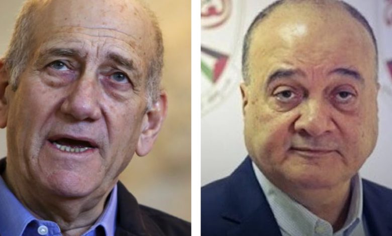 على وقع مجازر الاحتلال.. القدوة وأولمرت يتفقان على مبادرة تهدم الثوابت الفلسطينية