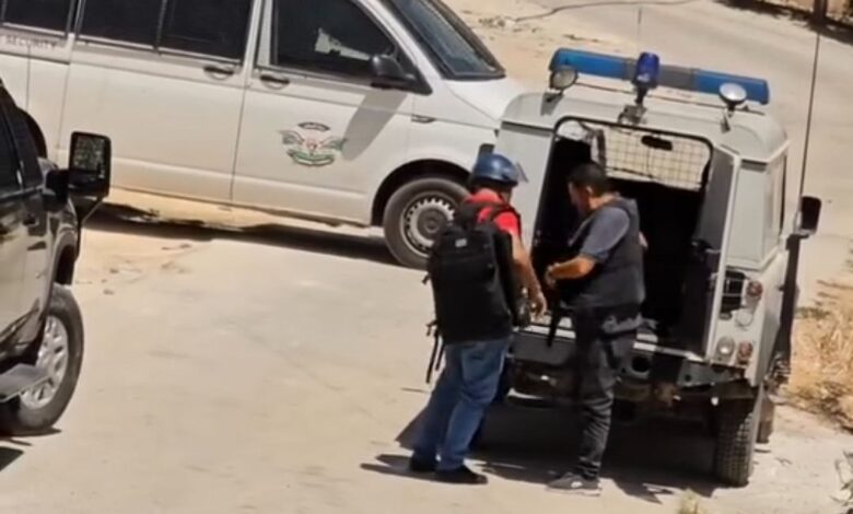 أجهزة السلطة تصادر عبوات ناسفة زرعها مقاومون للتصدي للاحتلال بطوباس