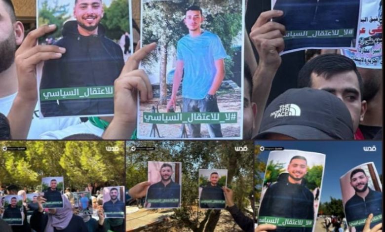 وقفة بـ”بيرزيت” تطالب السلطة بالإفراج عن الطلبة المعتقلين لديها