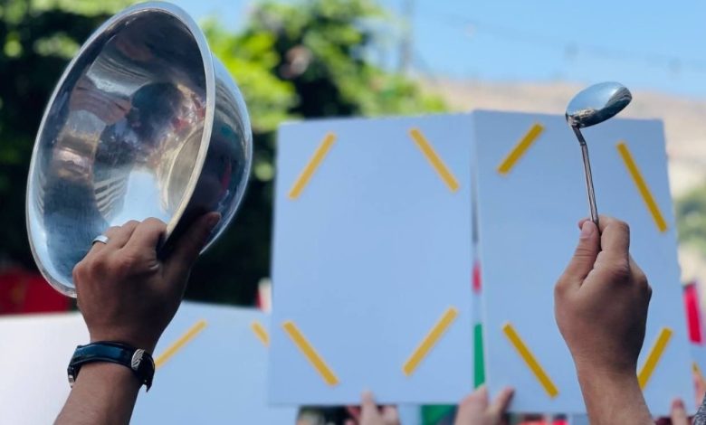 تظاهرة في نابلس نصرة لغزة وتنديداً بحرب الإبادة والتجويع