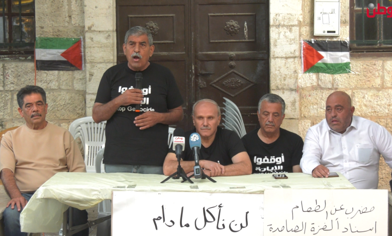 المضربون عن الطعام برام الله.. صرخة غضب في وجه الإبادة وتجويع أهالي غزة